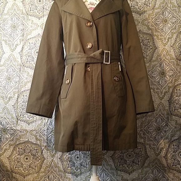 Michael Kors Trench Coat w/Removable Liner Size M - Picture 2 of 8